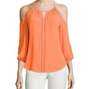 Worthington • Neon Orange Cutout Shoulder